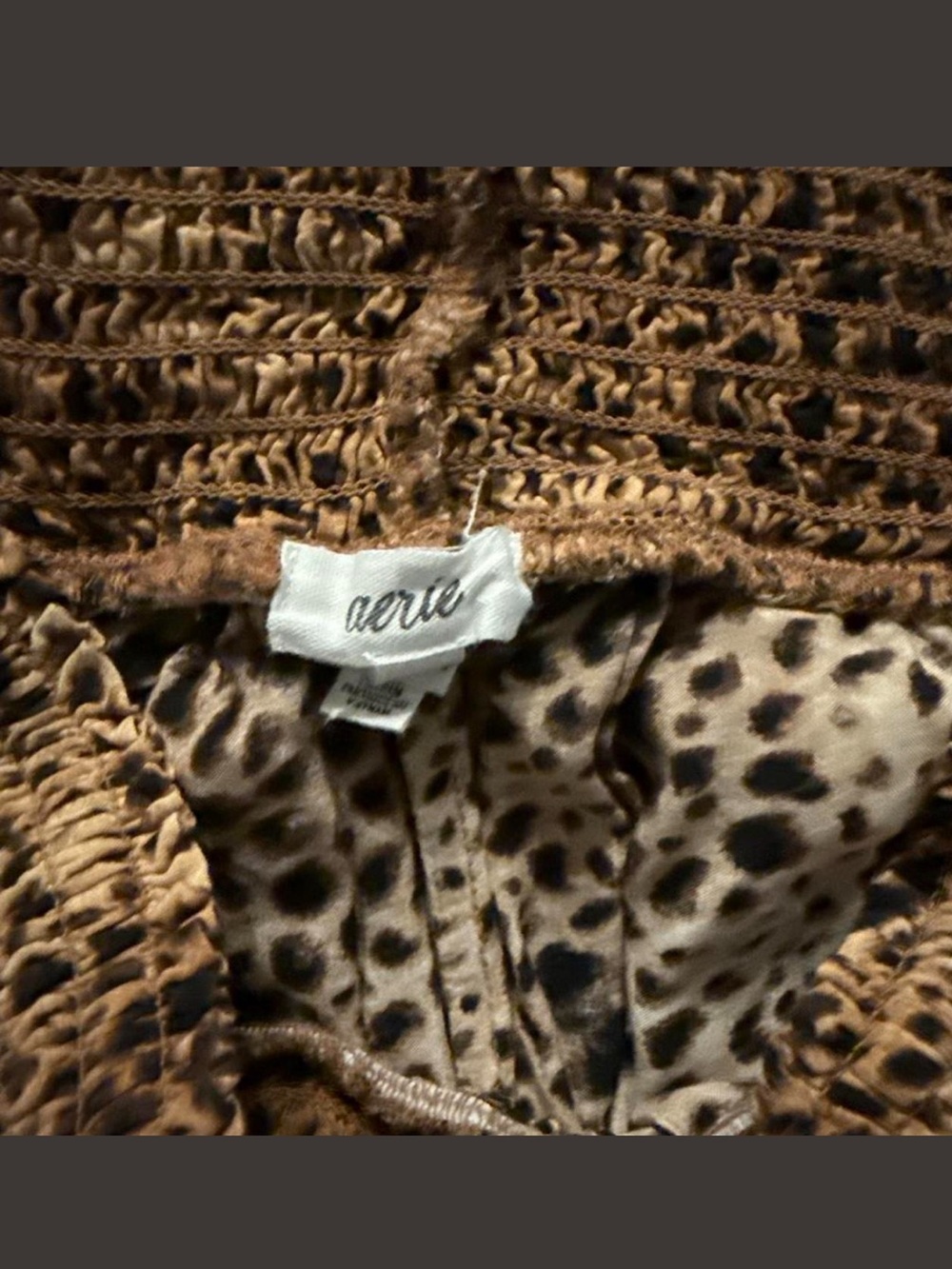 aerie Leopard Print Wide-Leg Palazzo Pants (Party Pants) - Picture 4 of 4